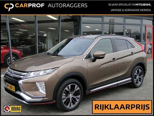 Mitsubishi Eclipse Cross 1.5 Turbo First Edition + Intro pac, Auto's, Keurmerk '100% Onderhouden', Stof, Zwart, 4 cilinders