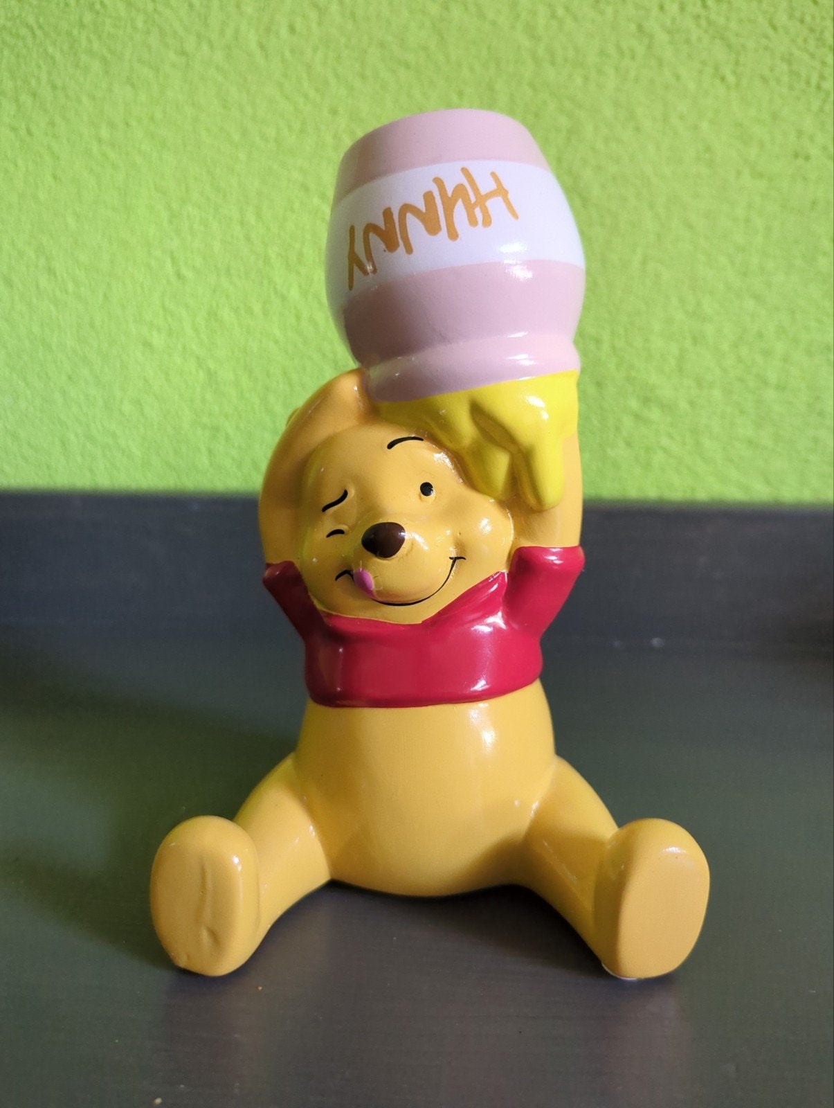 Winnie de Poeh spaarpot met honingpot, Verzamelen, Ophalen, Gebruikt, Steen, Aardewerk of Keramiek, Strip- of Tekenfilmfiguur