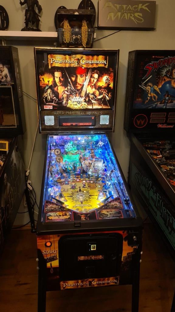 Hele mooie Pirates of the Carribean (POTC) flipperkast, Verzamelen, Automaten | Flipperkasten, Ophalen, Gebruikt, Flipperkast
