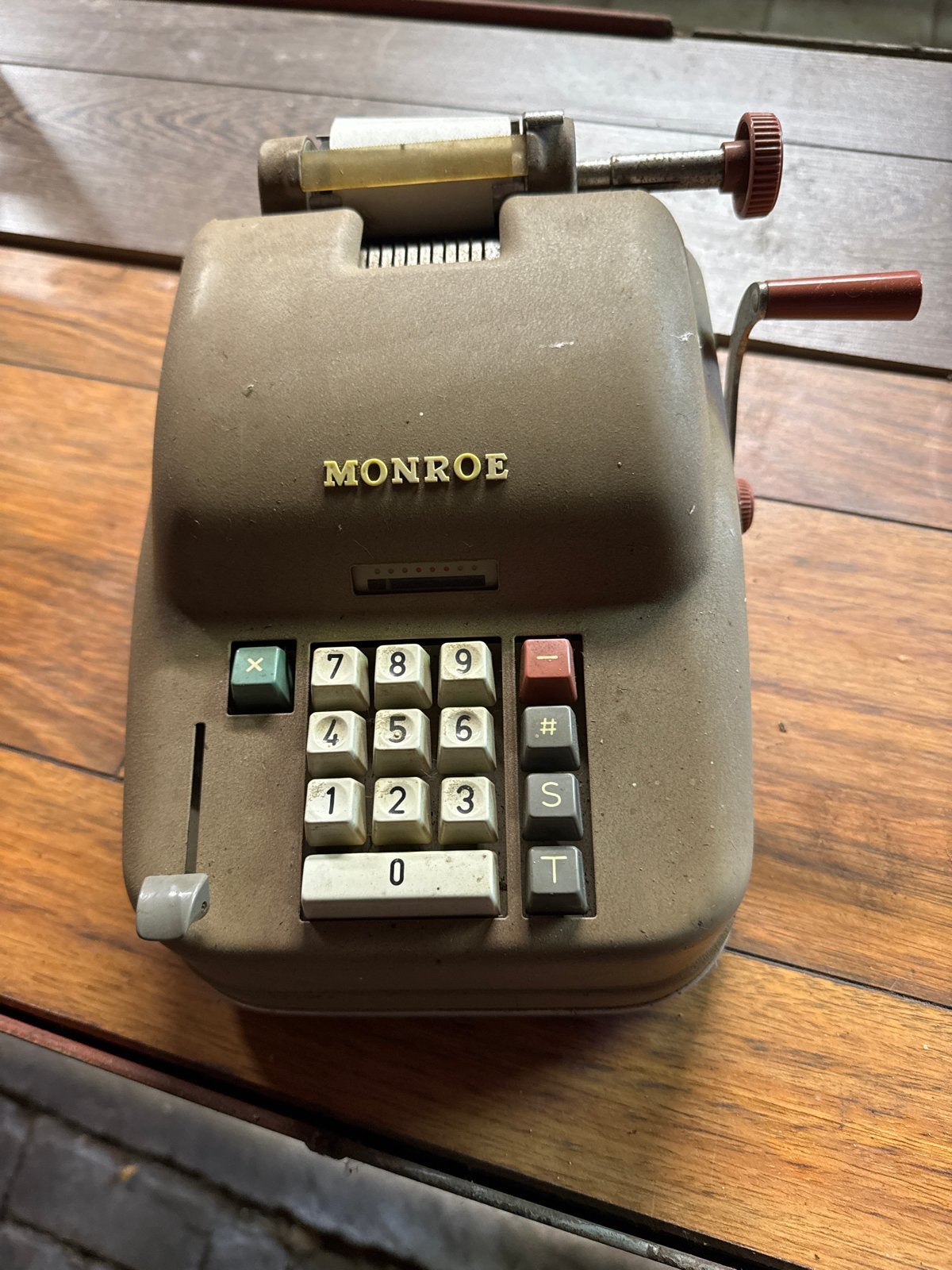 Vintage Monroe Rekenmachine - Mechanische Calculator, Ophalen