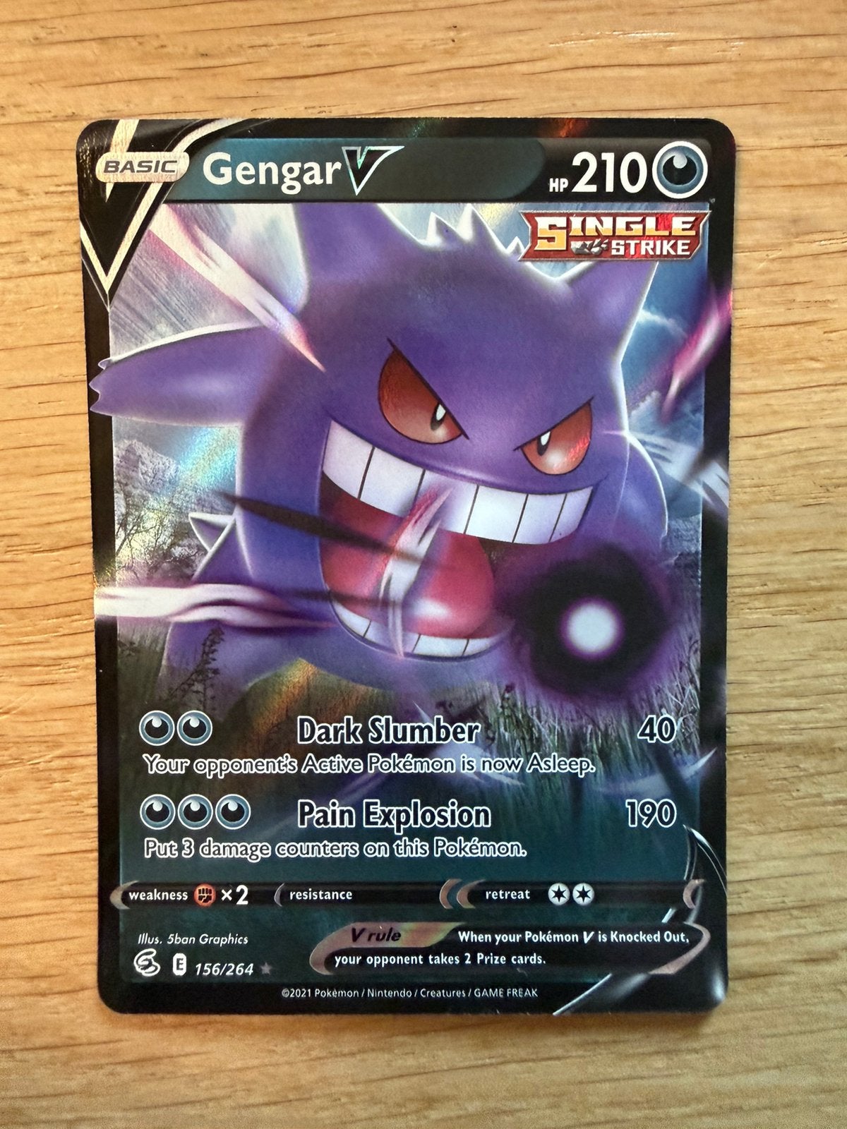 Gengar Fusion Strike 156/264, Ophalen of Verzenden, Zo goed als nieuw