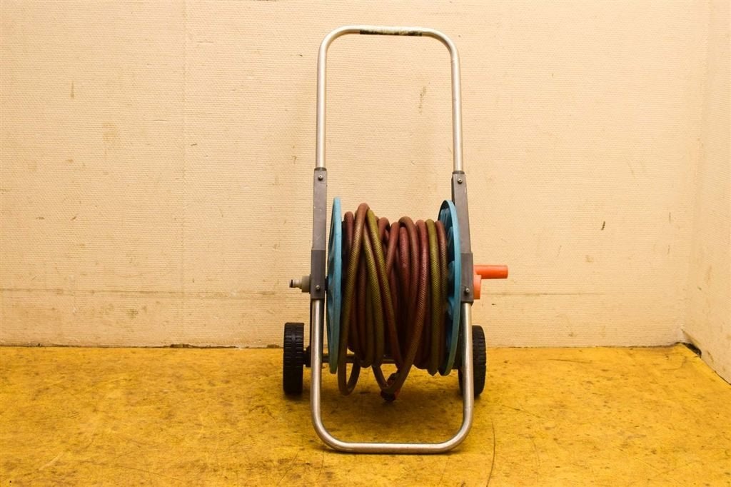 Slangenwagen met tuinslang 50267, Tuin en Terras, Ophalen of Verzenden, Gebruikt, Tuinslang