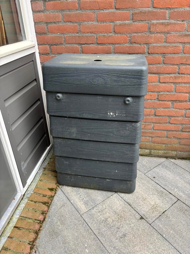 Regenton 168L, Tuin en Terras, Regentonnen, Ophalen, Kunststof, Gebruikt, Met kraantje