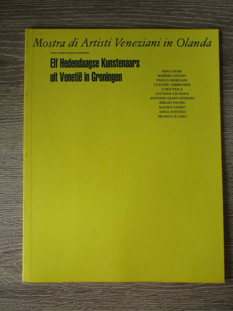 Mostra di Artisti Veneziana in Olanda / Elf hedendaagse ku, Ophalen of Verzenden, Gelezen