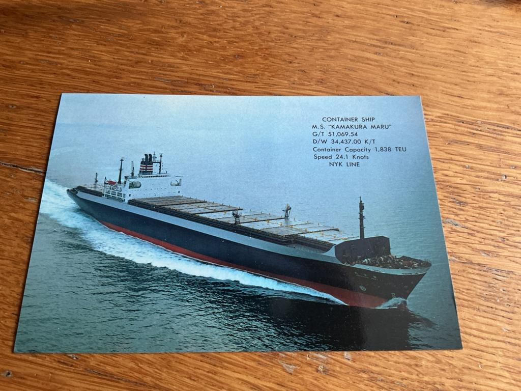S694 MS KAMAKURA MARU, Ophalen of Verzenden, Kaart, Foto of Prent