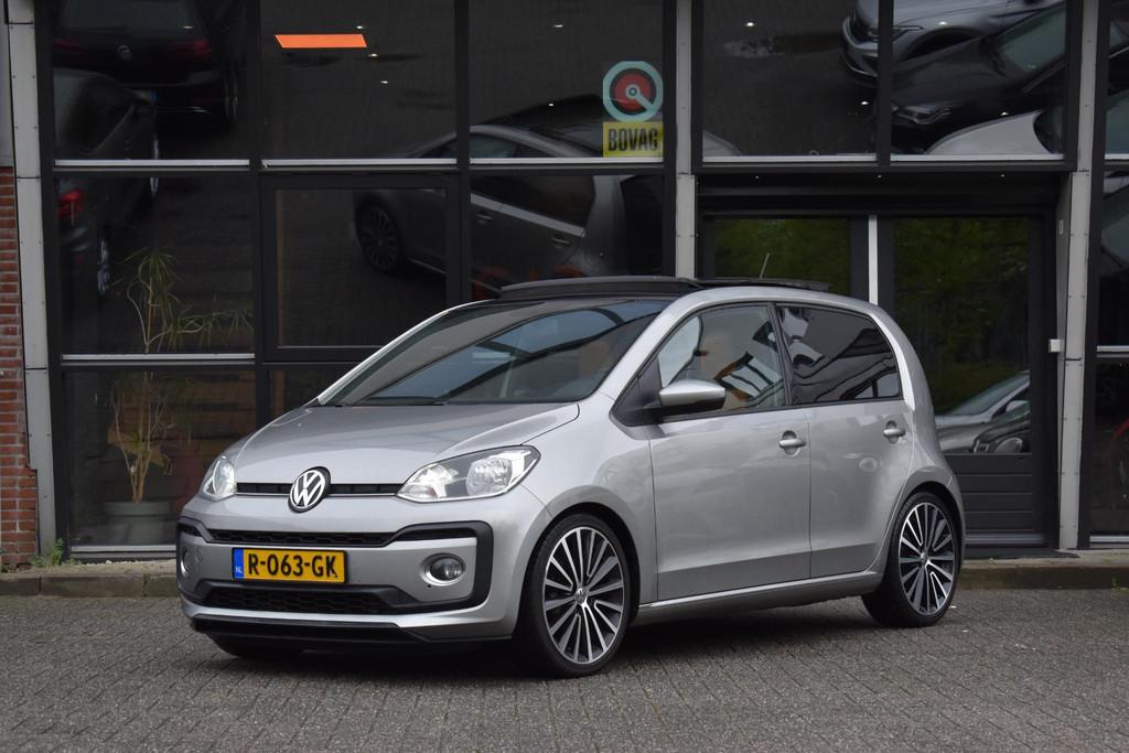 Volkswagen Up! 1.0 TSI BMT cross up! Airco Pano Stoelverwarm, Stof, Gebruikt, Met garantie (alle), 4 stoelen