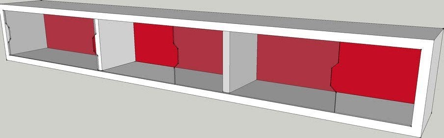 Vitrine-schuifdeurkast Odda, Ophalen, Overige materialen, Nieuw, 200 cm of meer