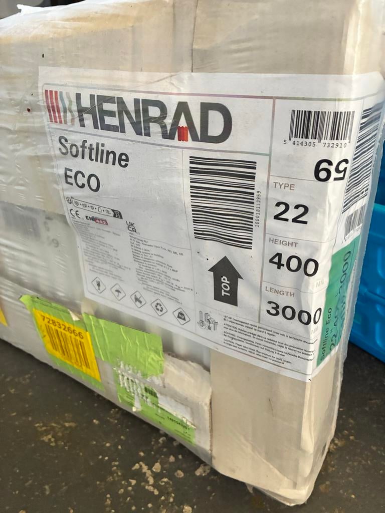 Nieuwe Henrad Softline ECO Radiator - Diverse Maten, Ophalen, 30 tot 80 cm, Hoog rendement (Hr), Radiator