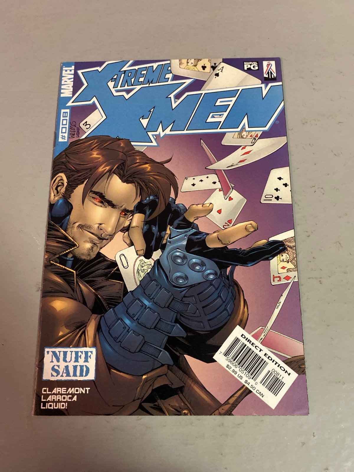 X-Treme X-Men #8 Marvel Comic - Gambit Cover, Boeken, Eén comic, Ophalen of Verzenden, Zo goed als nieuw, Amerika