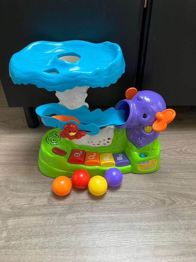 Vtech Speel en Leer Olifant met ballen en geluid, Ophalen of Verzenden, Gebruikt, 6 maanden tot 2 jaar