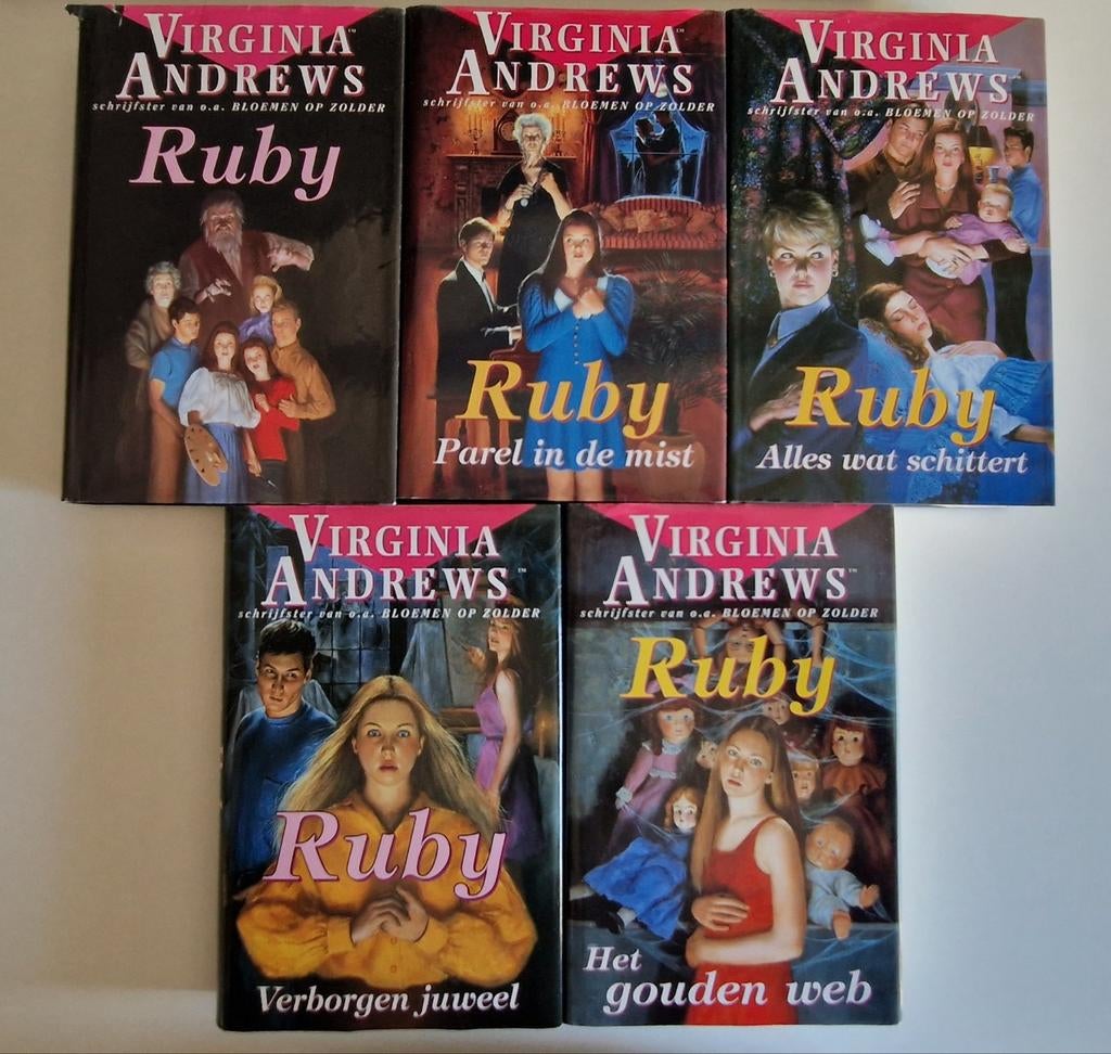 Virginia Andrews Ruby Serie - 5 Boeken, Boeken, Romans, Gelezen, Nederland, Ophalen