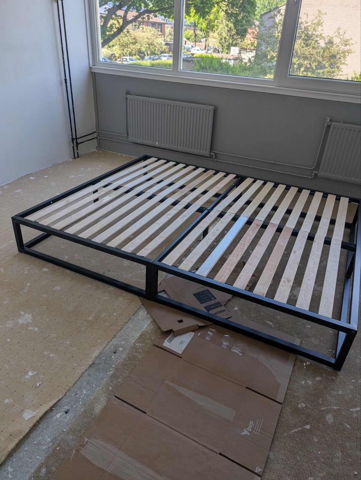 Emma Sleep metalen bedframe 160x200 incl lattebodem, Huis en Inrichting, Slaapkamer | Bedden, Ophalen of Verzenden, Tweepersoons