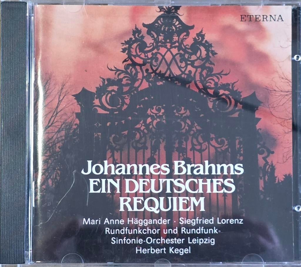 Brahms: Ein deutsches Requiem - Herbert Kegel CD Eterna (DDR, Ophalen of Verzenden, Romantiek, Zo goed als nieuw, Vocaal