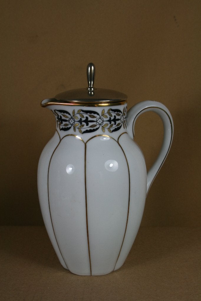 Porseleinen chocoladekan W. Reinders Deventer, Ophalen of Verzenden