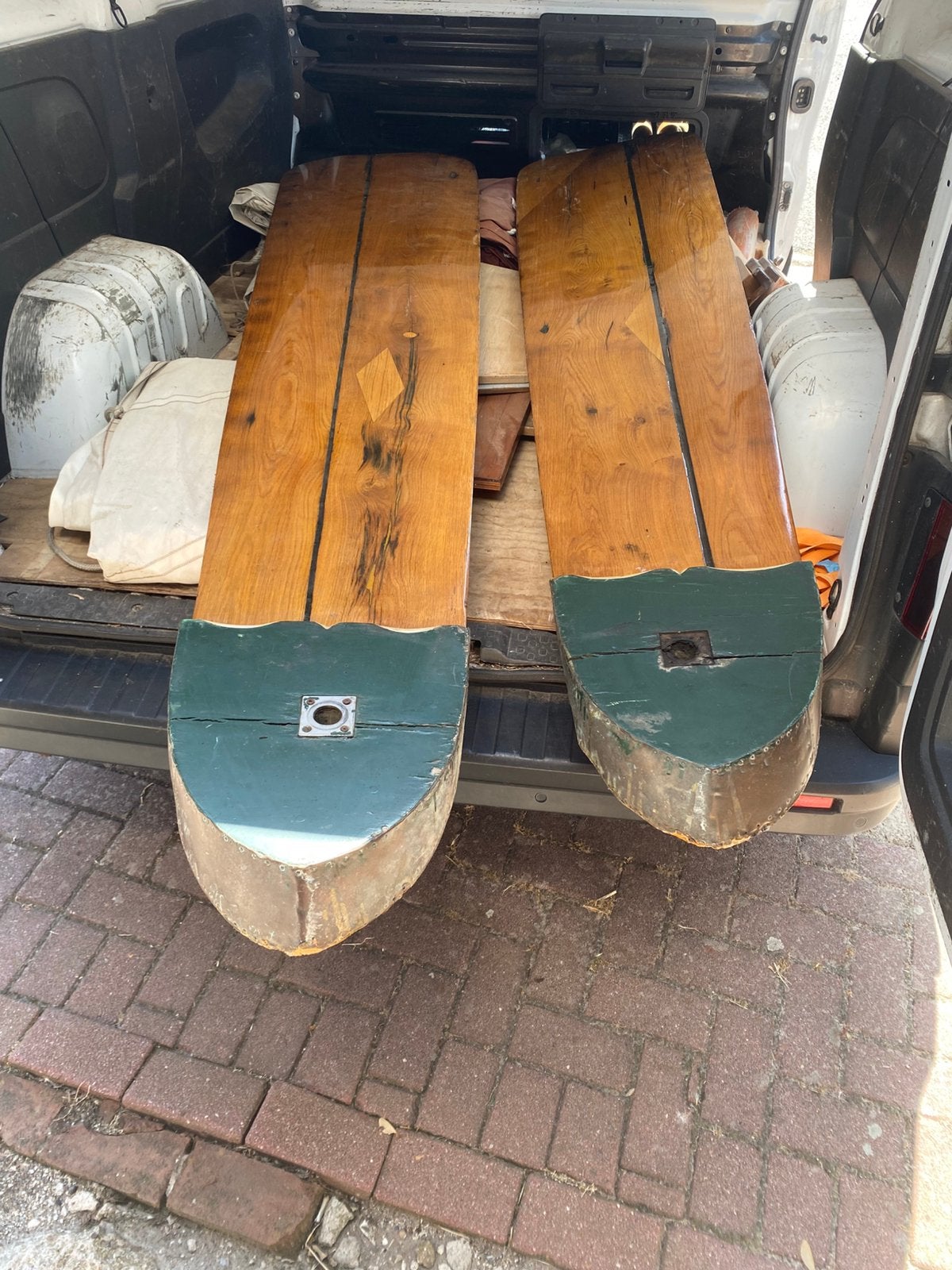 Set prachtige eiken zijzwaarden zwaarden, Watersport en Boten, Ophalen, Gebruikt, Motor en Techniek