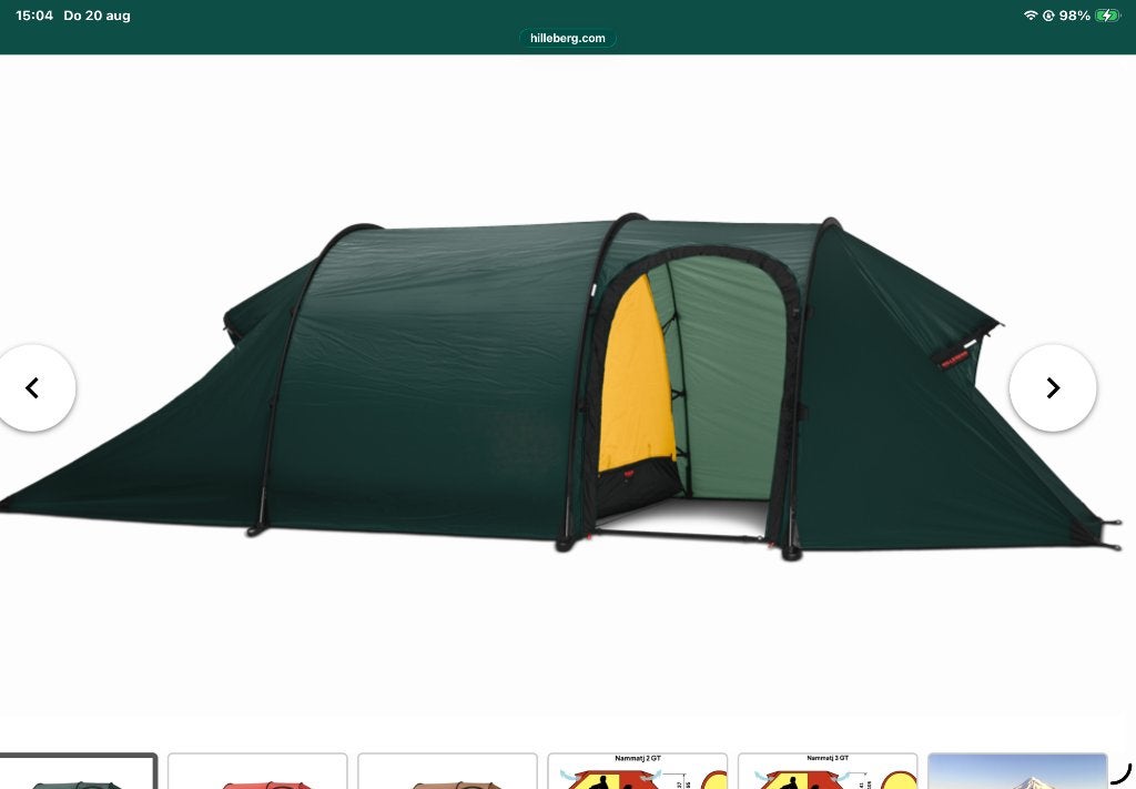 Hillenberg tent. Nammatj, Caravans en Kamperen, Tenten, Ophalen, Gebruikt, Tot en met 3