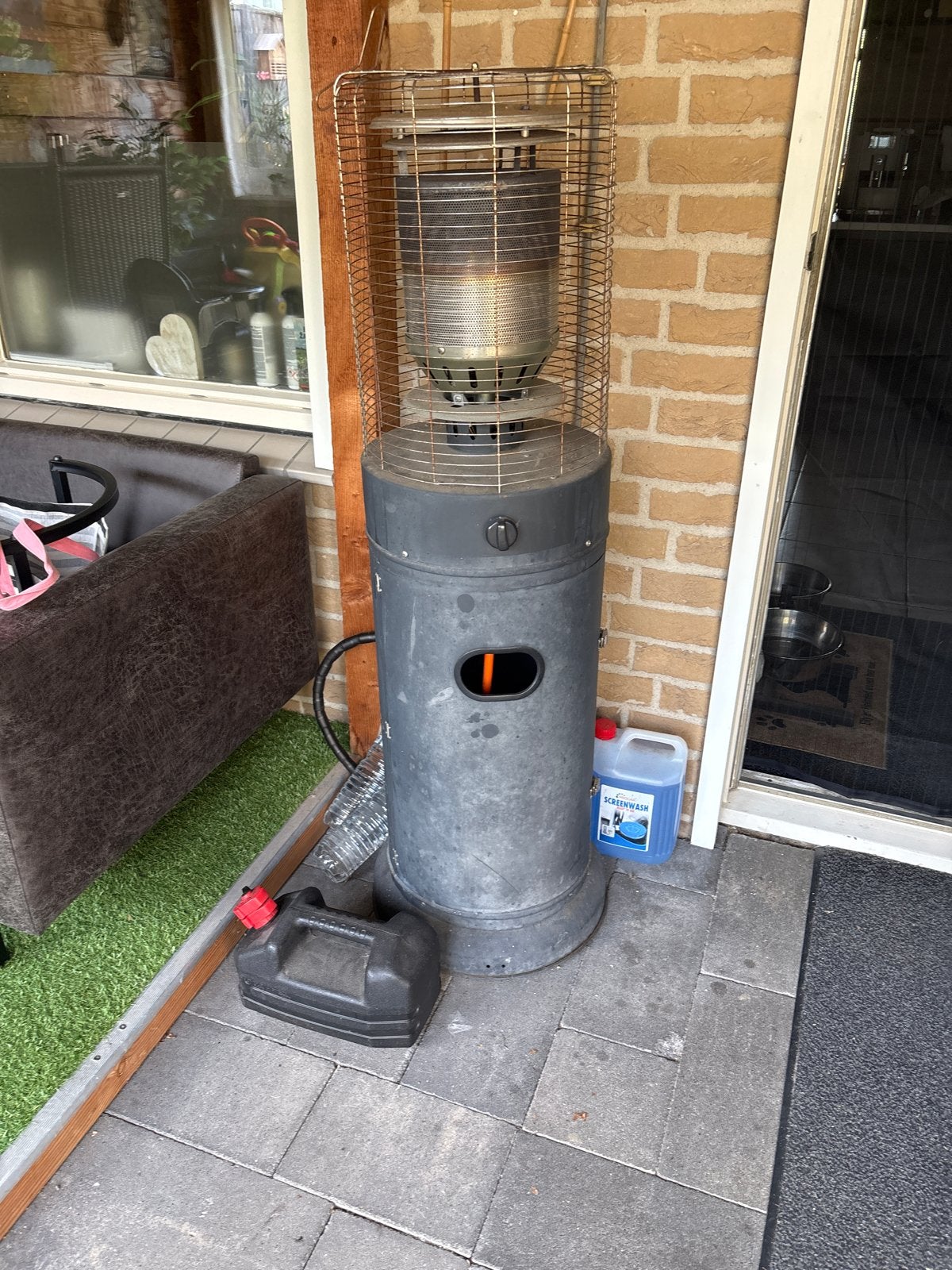 Terrasverwarmer op gas - ideaal voor koele avonden, Tuin en Terras, Ophalen, Gebruikt, Gas, Vloer