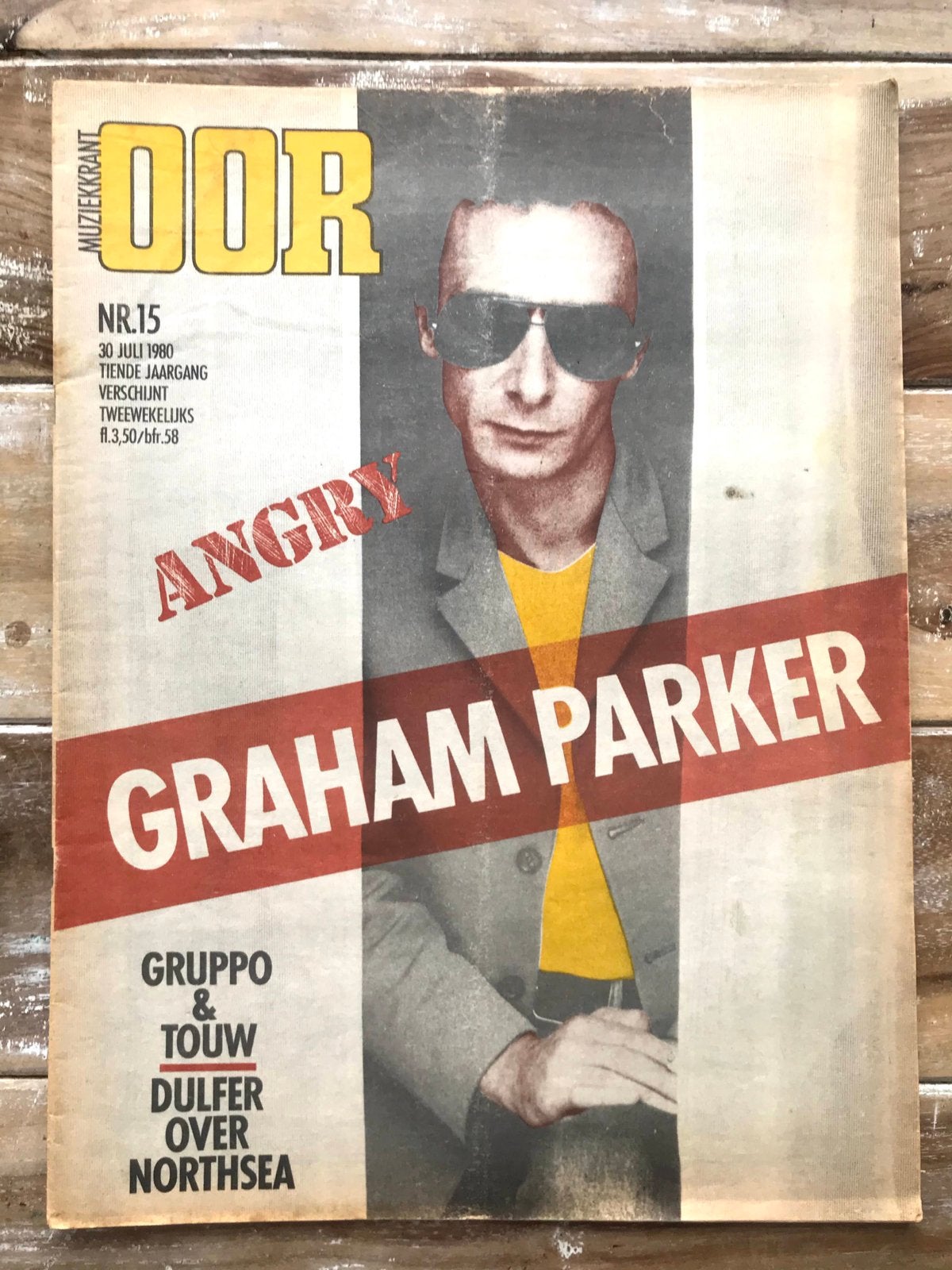 OOR Muziekkrant Nr. 15 - 30 juli 1980 - Graham Parker, Ophalen of Verzenden, Zo goed als nieuw, Muziek, Film of Tv