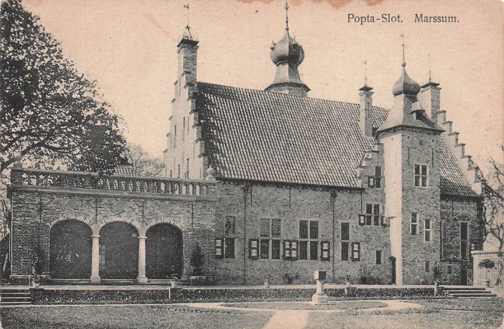 703-450-035 Popta Slot Marssum, Verzenden, Voor 1920, Friesland