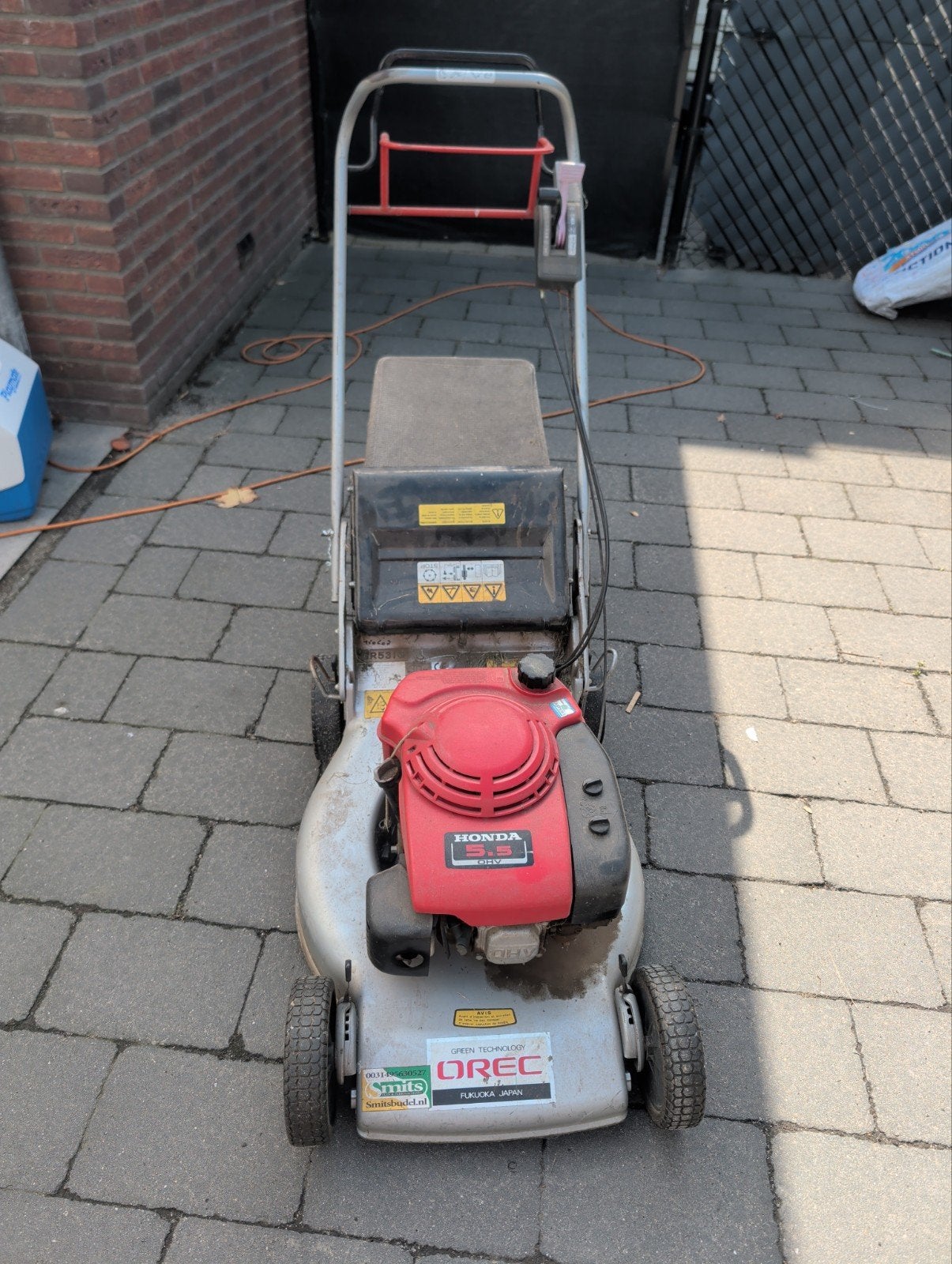 Honda OREC grasmaaier - Benzine - Goede staat, Ophalen, Cirkelmaaier, Honda, Gebruikt
