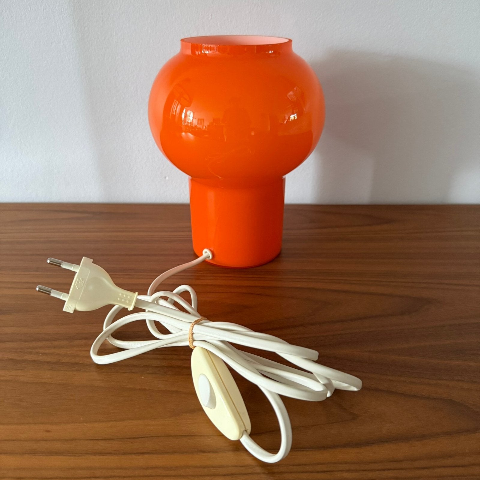 Tafellamp, Atlas Lamp Works, Engeland, vintage, retro, ‘70, Huis en Inrichting, Oranje, Ophalen of Verzenden, Zo goed als nieuw