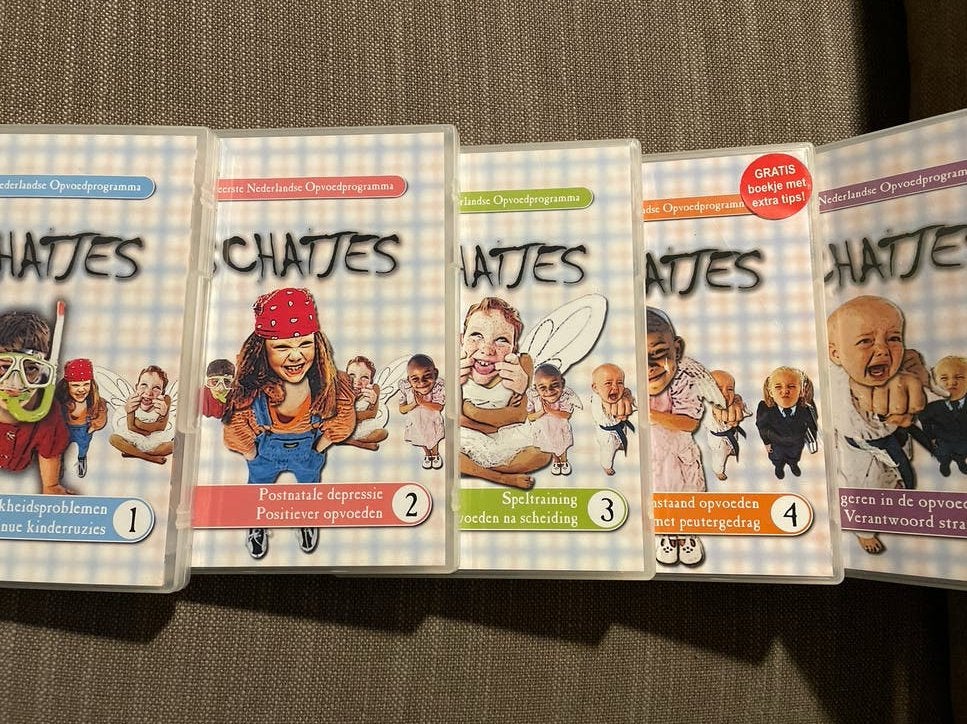 Schatjes - Het eerste Nederlandse Opvoedprogramma (5 DVD's), Cd's en Dvd's, Alle leeftijden, Boxset, Ophalen of Verzenden, Zo goed als nieuw