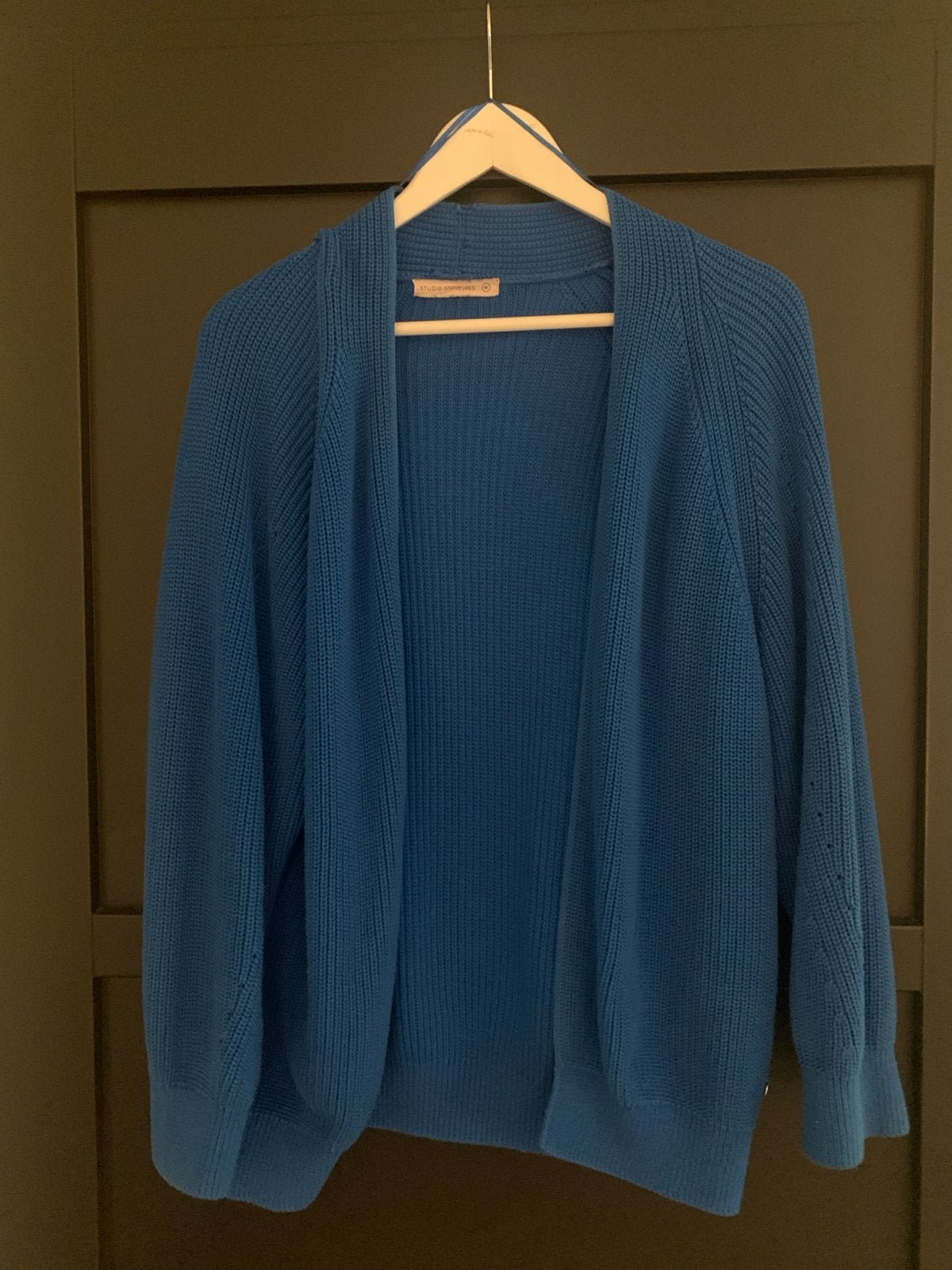 Studio Anneloes Gebreid Vest 3/4 Mouw Maat M Kobaltblauw, Ophalen of Verzenden, Gedragen, Maat 38/40 (M), Blauw
