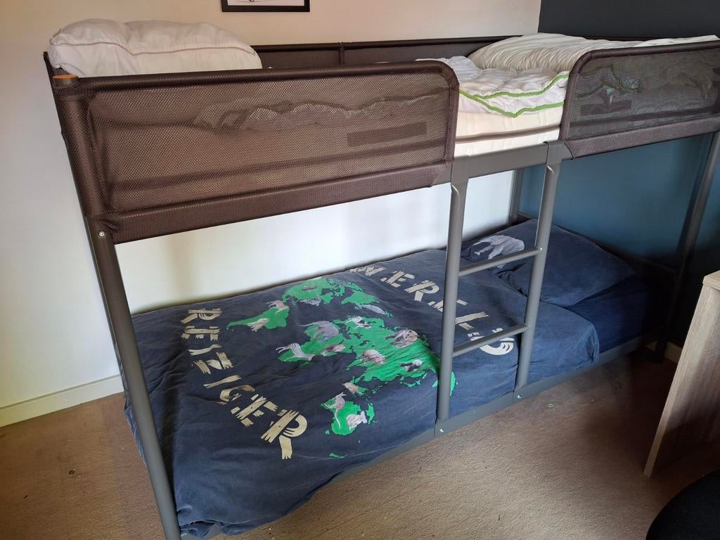 Stapelbed 90x200, Huis en Inrichting, Slaapkamer | Stapelbedden en Hoogslapers, Ophalen, Gebruikt, 90 cm, 160 tot 180 cm