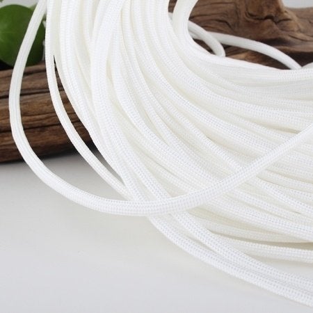 5 meter Paracord wit, Info@hobbymagic.nl, Draad, Hobbymagic, Nieuw