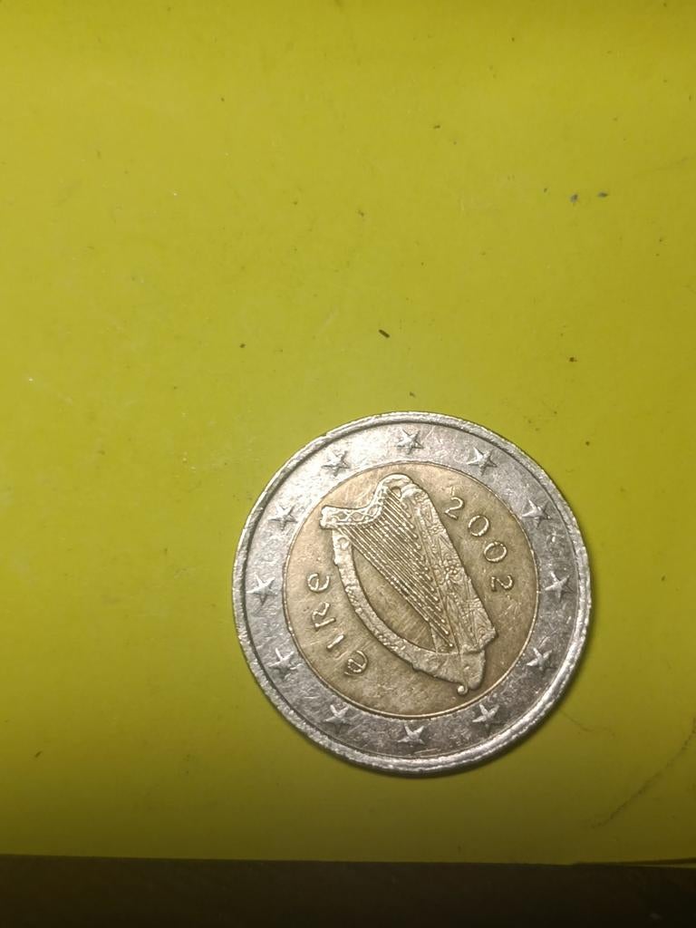 Ierse 2 Euro munt 2002 - Harp design, Ophalen of Verzenden, Ierland, 2 euro, Losse munt