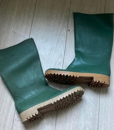 Hoge regenlaarzen maat46 ma cri, Ophalen of Verzenden, Bruin, Boots