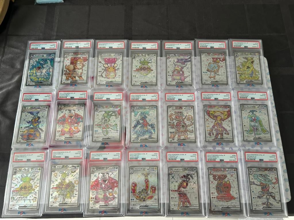 Complete pokemon tera full art psa10 set. 38stuks, Ophalen, Meerdere kaarten