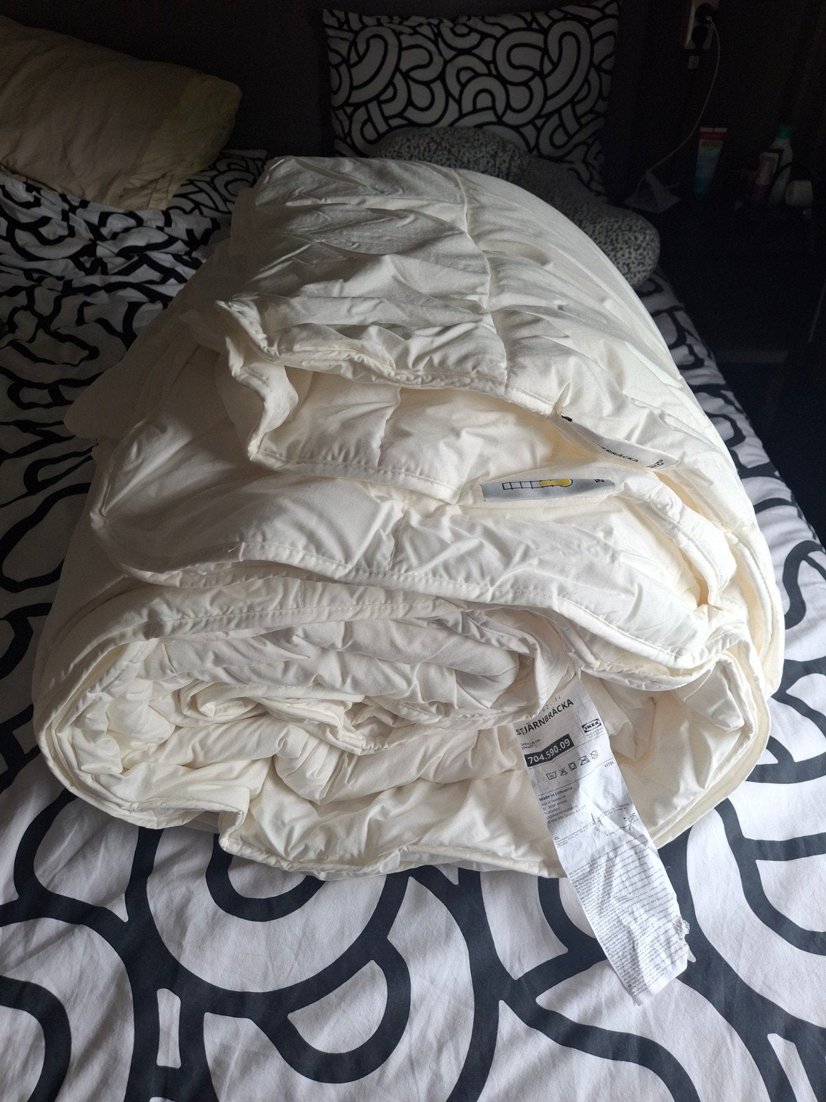 IKEA Stjärnbräcka 4-seizoenen dekbed 240x220 cm, Huis en Inrichting, Slaapkamer | Beddengoed, Ophalen, Wit, Tweepersoons, Koppelbaar
