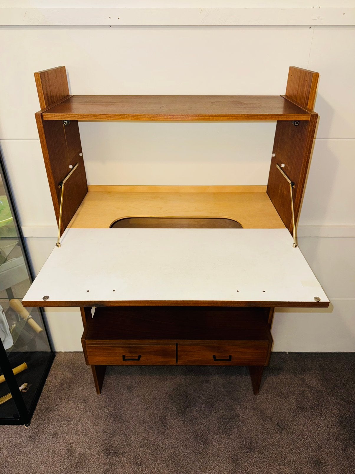 Vintage Simpla Lux bureau secretaire, Huis en Inrichting, Ophalen, A, A, A