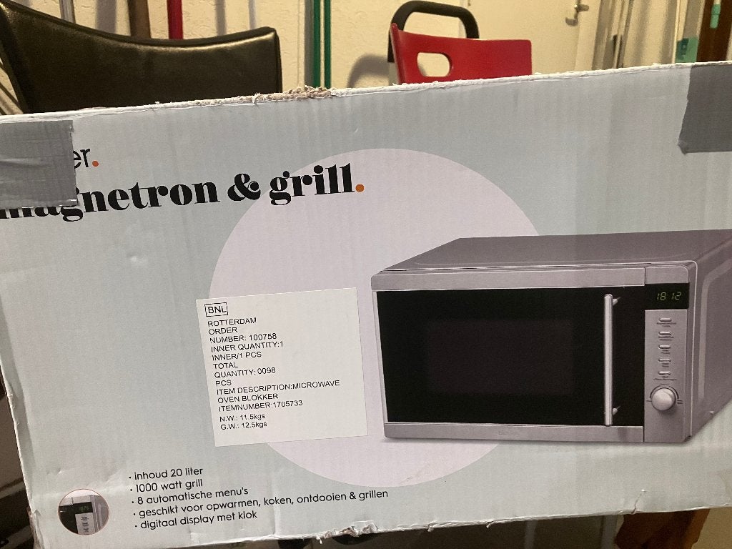 Combi-magnetron vrijstaand, Ophalen, Combimagnetron, Grill, Zo goed als nieuw