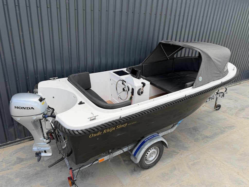 Zeer Nette Sloep Honda 15PK BJ2020 Oude Rhijn 480 Deluxe, Overige merken, Overige typen, 5 m, Zo goed als nieuw