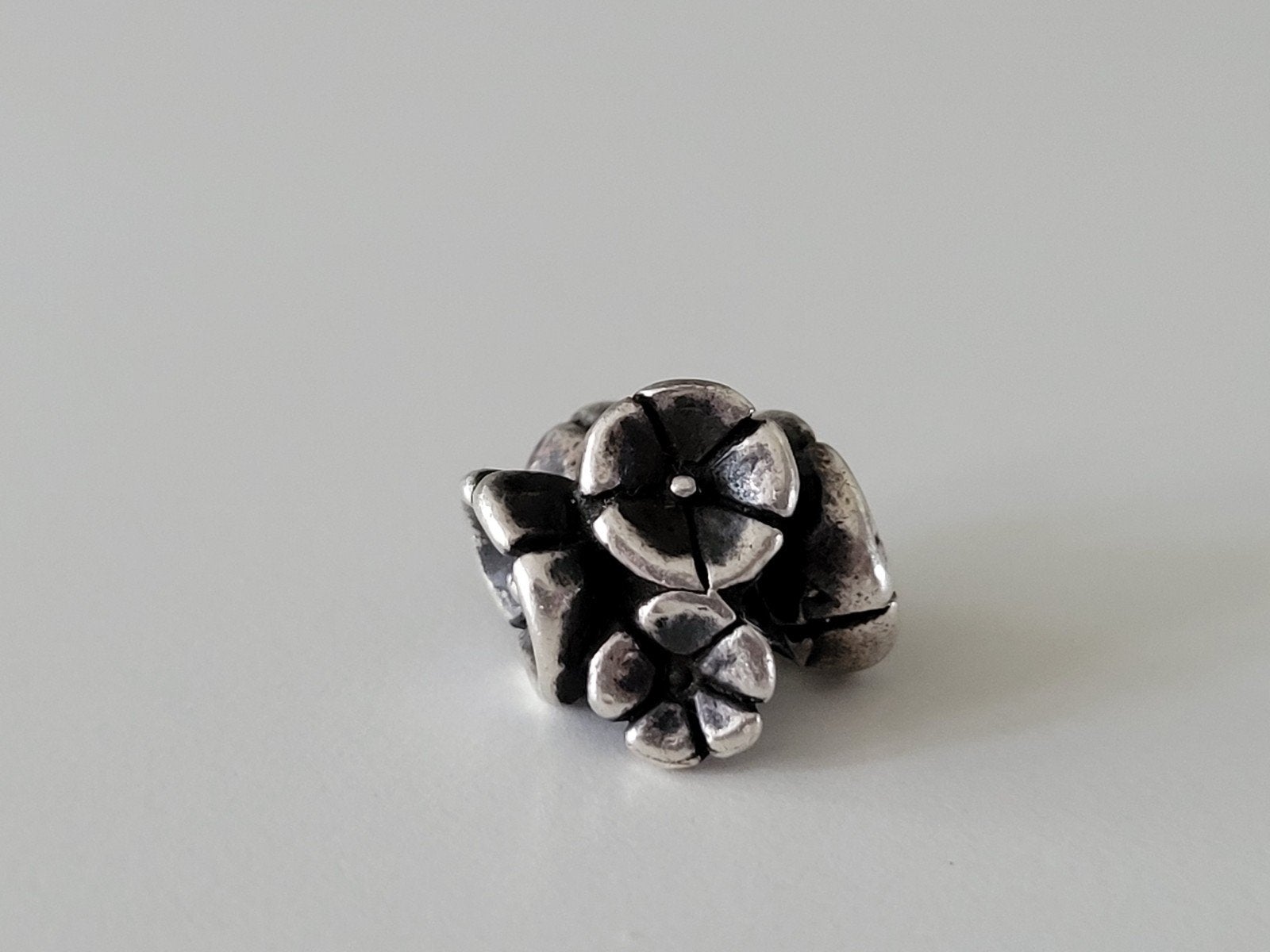 Trollbeads vergeet me niet, Ophalen of Verzenden, Zo goed als nieuw, Zilver, Trollbeads