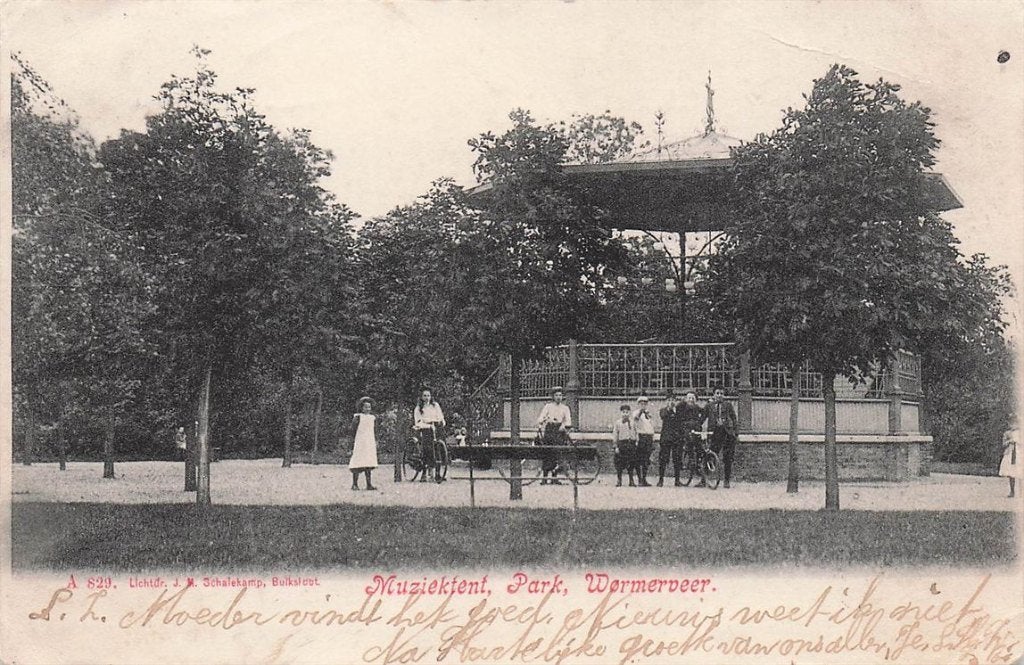 703-388-029 Muziektent Park Wormerveer, Verzenden, Voor 1920, Noord-Holland