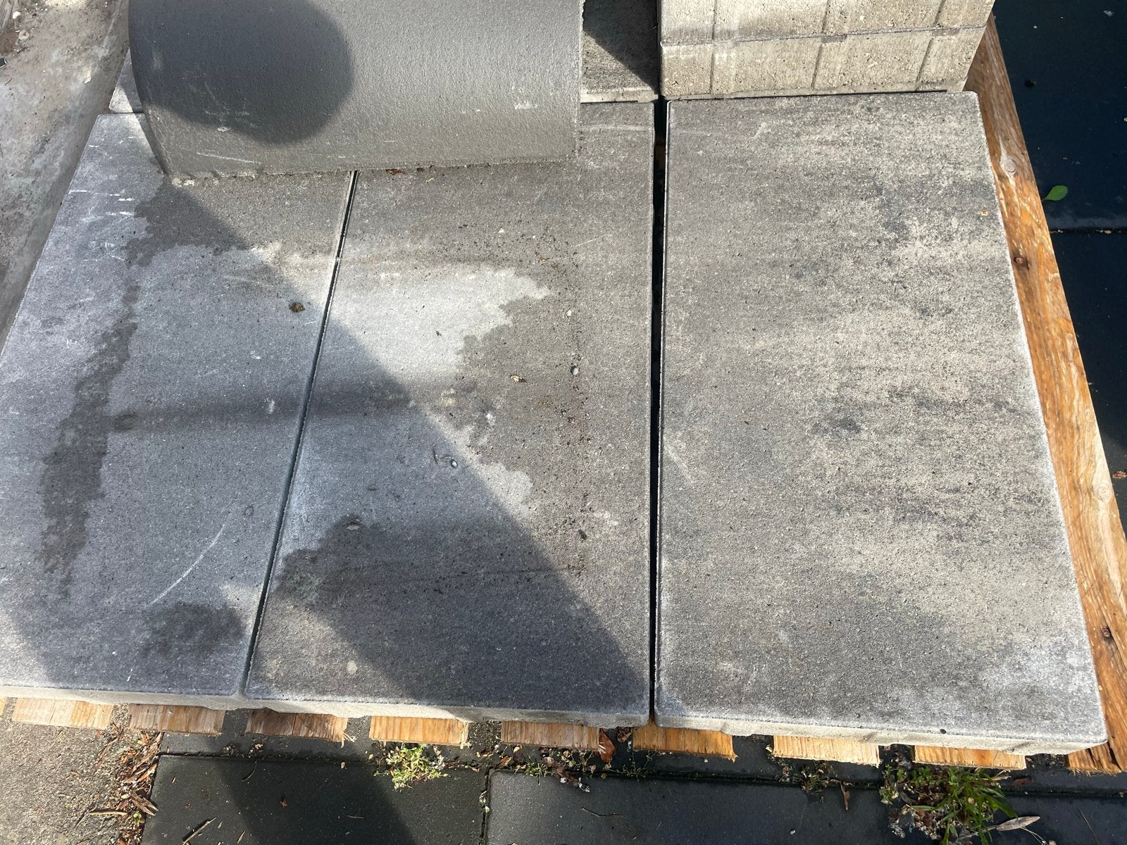 8 Betonnen terrastegels 60/30/6, grijs, gebruikt, Ophalen, Gebruikt, Minder dan 5 m², Beton
