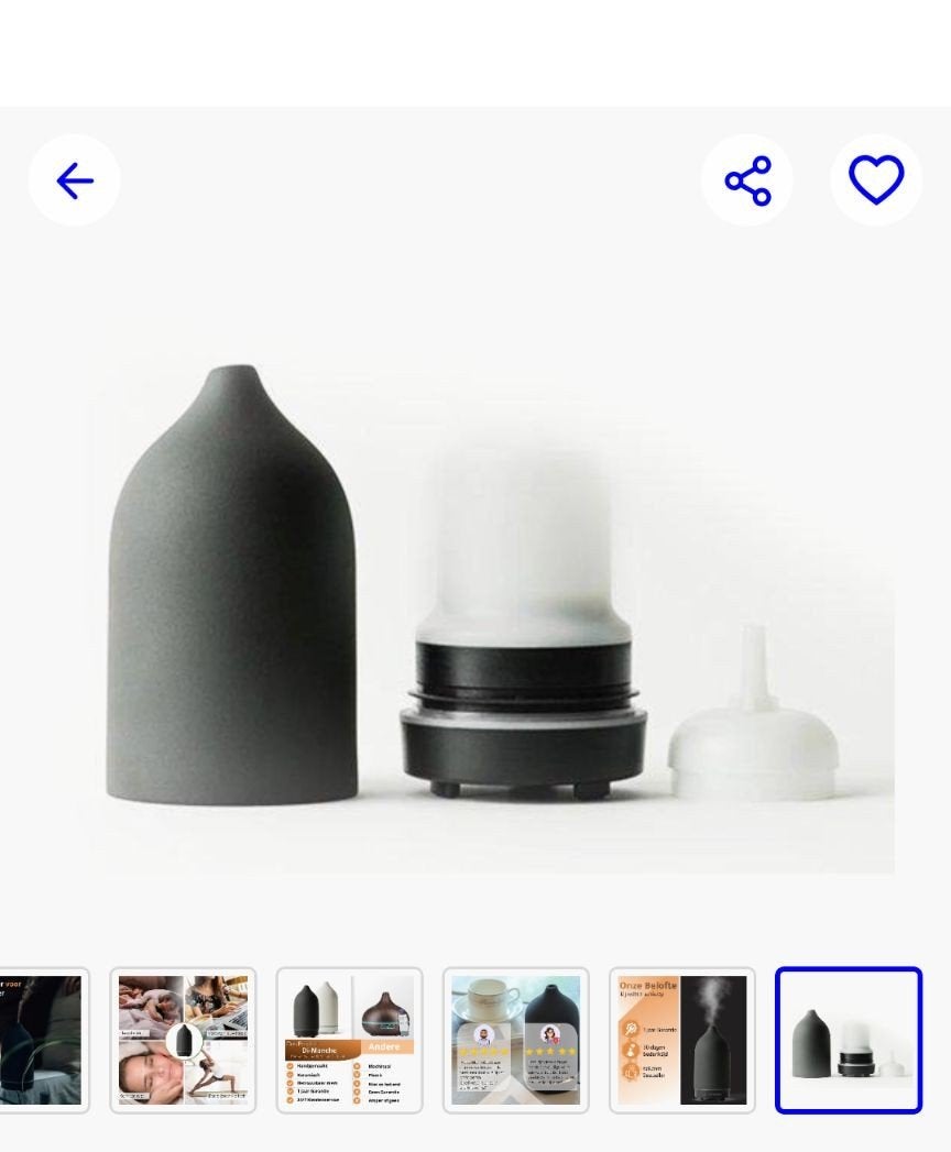 di-manche aroma diffuser zwart, Ophalen of Verzenden