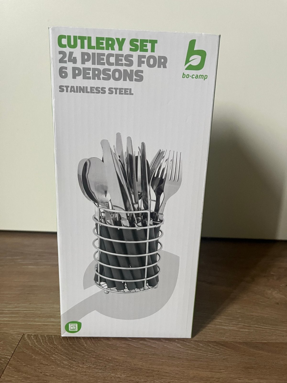 Bo-Camp Bestekset 24-delig RVS met kunststof handgrepen, Ophalen of Verzenden, Nieuw