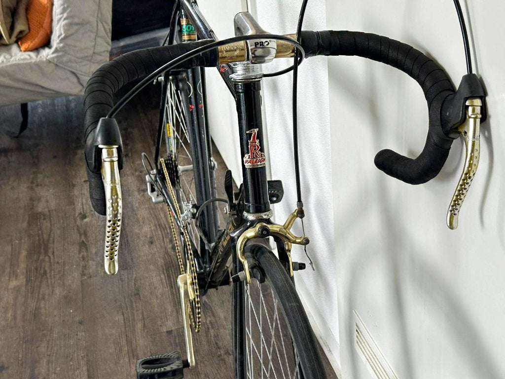 Vintage Raleigh Record Sprint Black & Gold, 28 inch, Zo goed als nieuw, 57 tot 61 cm, Ophalen