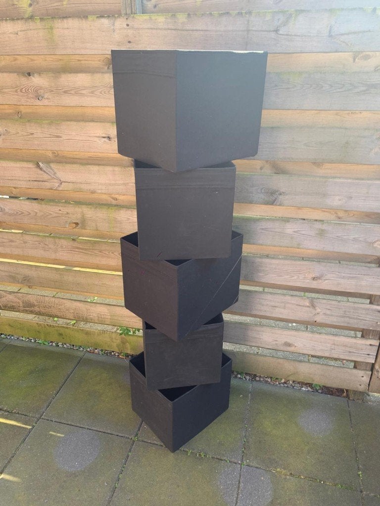 Dröna bakken (Ikea) - 5 stuks, Gebruikt, Minder dan 50 cm, Minder dan 40 cm, Opvouwbaar