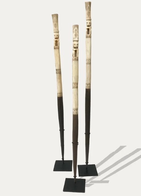 Indonesische batak-spook, Ritueel object, 76 cm, Handgemaakt, Indonesië