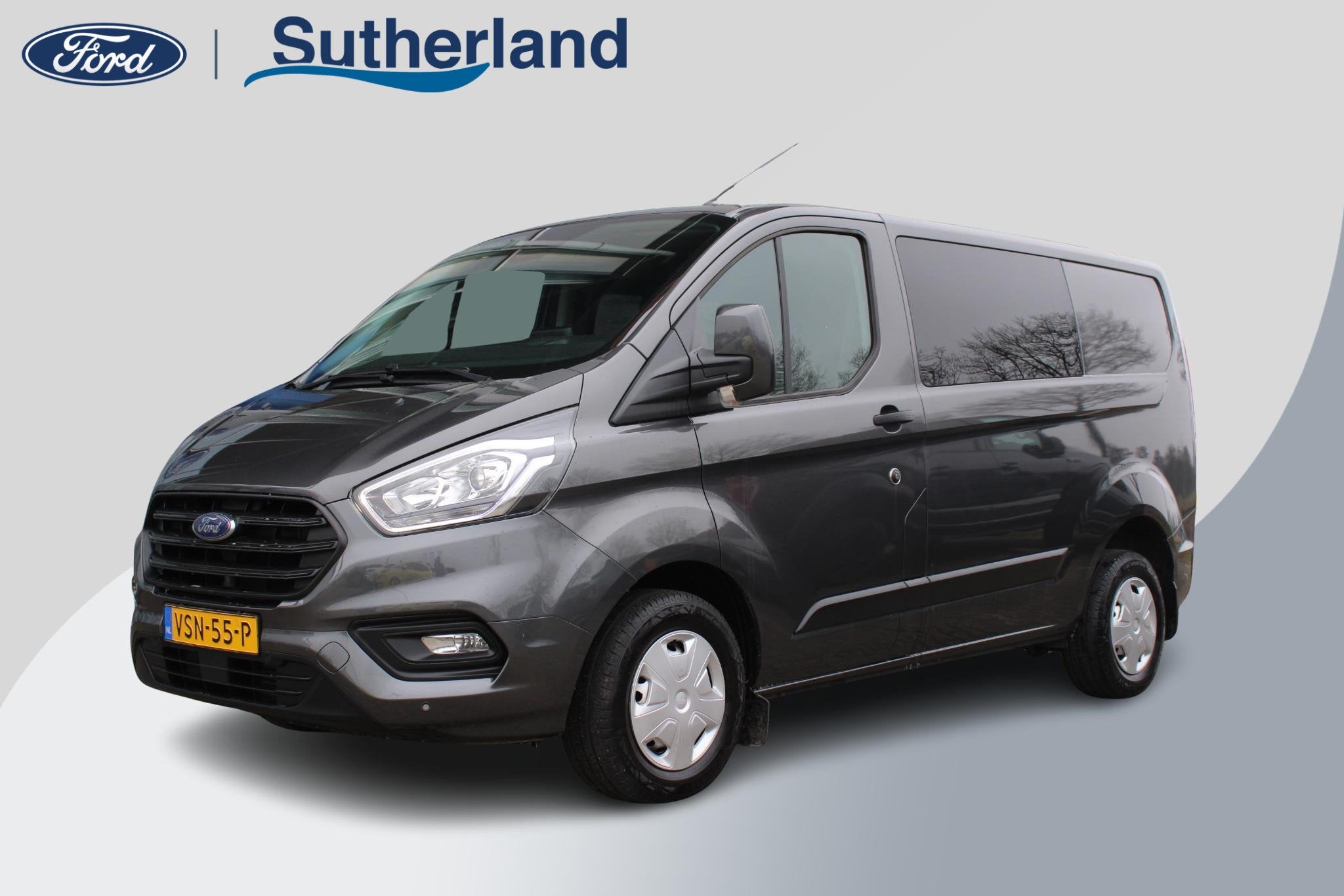 Ford Transit Custom 2.0 TDCI L1H1 Trend Dubbele Cabine | Tre, Auto's, Bestelauto's, Bedrijf, Te koop, ABS, Achteruitrijcamera