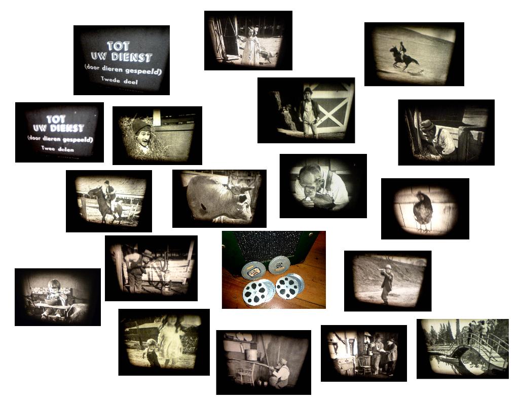8mm film Tot Uw Dienst - N8 - 2x60mt slapstick comedy, Audio, Tv en Foto, Filmrollen, Ophalen of Verzenden, 8mm film