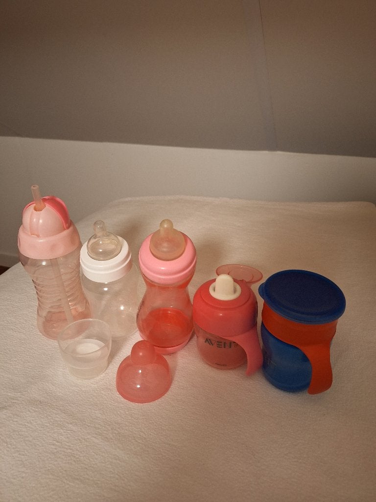 drinkbekers baby en jonge kinderen anti lek of met rietje, Ophalen of Verzenden, Gebruikt, Overige typen