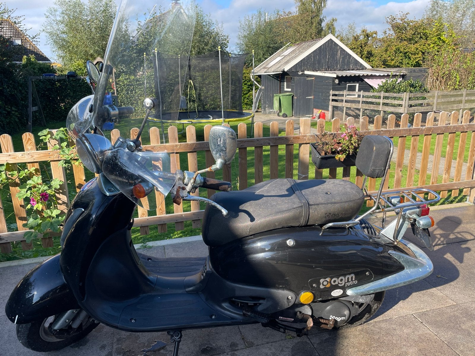 AGM Retro Scooter - Zwart, Ophalen, Gebruikt, Maximaal 45 km/u