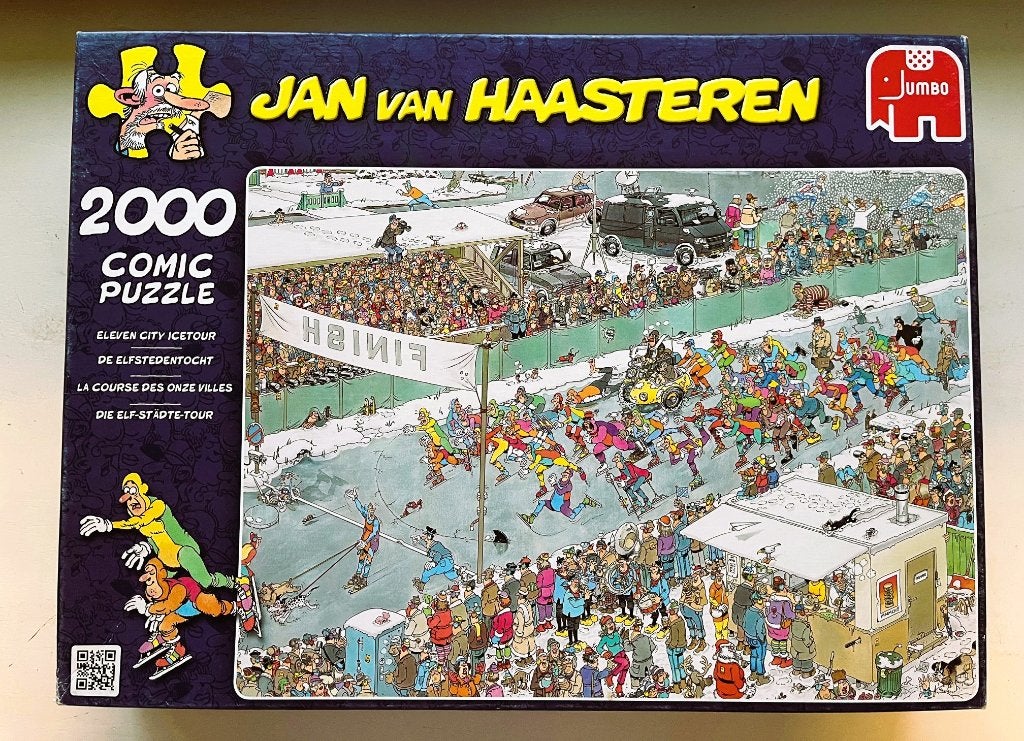 Jan van Haasteren 2000 - De Elfstedentocht, Ophalen of Verzenden, Meer dan 1500 stukjes, Zo goed als nieuw, Legpuzzel