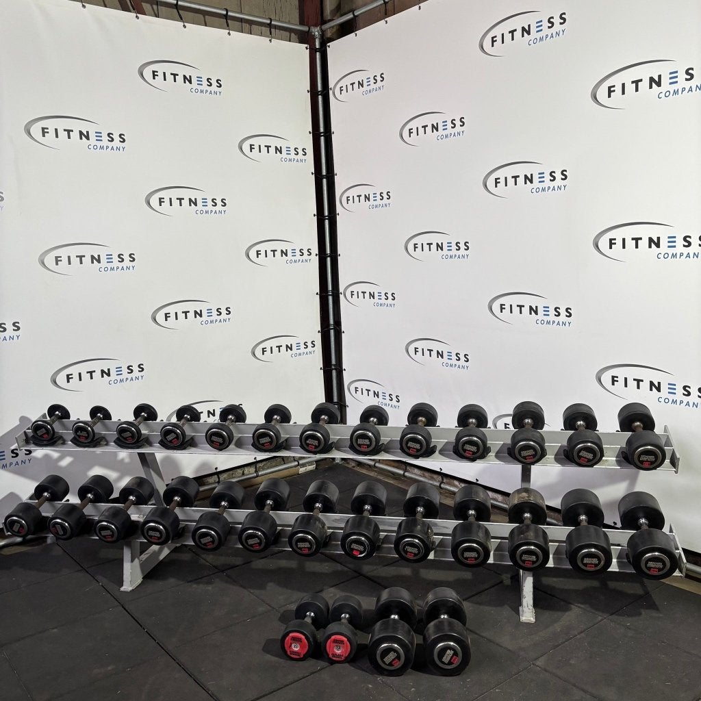 Hammer Strength - Dumbell Set Incl. Rek, Ophalen of Verzenden, Gebruikt, Benen, Dumbbell
